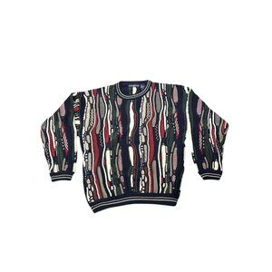 Men's Coogi Style Sweater L Biggie Smalls 100% Mercerized Cotton Hip Hop